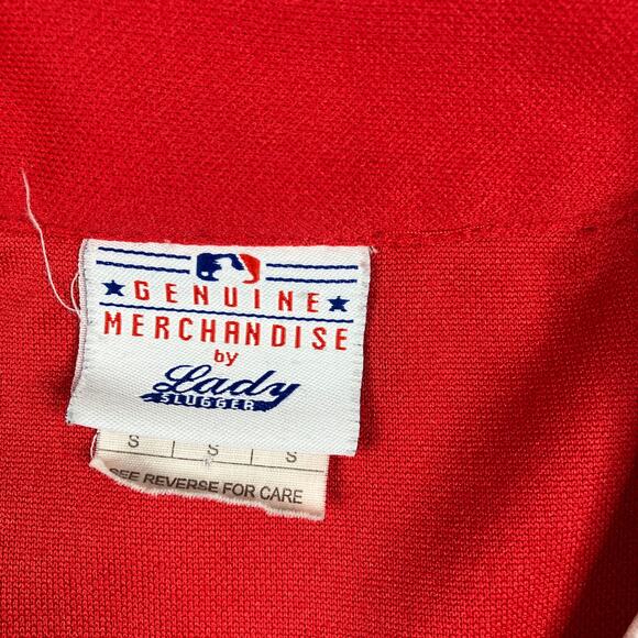 MLB Cardinals Jersey Womens S Red St. Louis Lady Slugger Button Baseball Top - Picture 3 of 8
